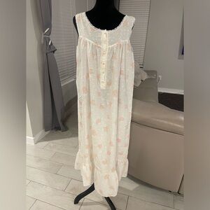 Sedu Fine Lingerie Vintage Nightie floral union made Cotton Victorian Bohemian M